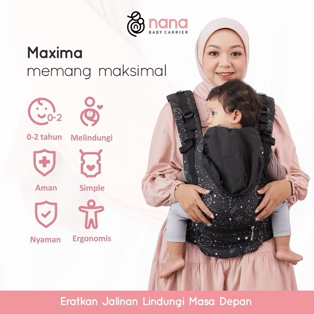 Nana Maxima Baby Carrier | Gendongan Bayi | Nana Maxima