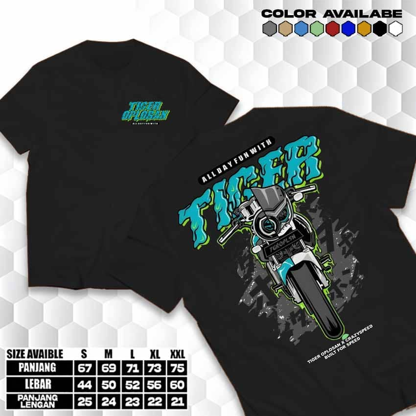 Garuda Baju - Kaos Racing Tiger Oplosan X CrazySpeed | Kaos Herex | Kaos Cb | Bahan Katun Kombed | B