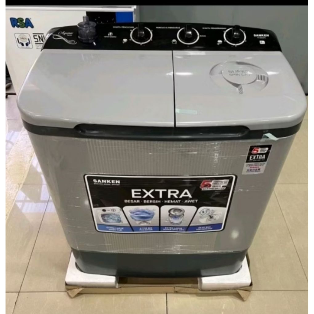 (INSTANT) Mesin Cuci Sanken 8Kg/Mesin Cuci Sanken TW-8600/Mesin Cuci Sanken 8663