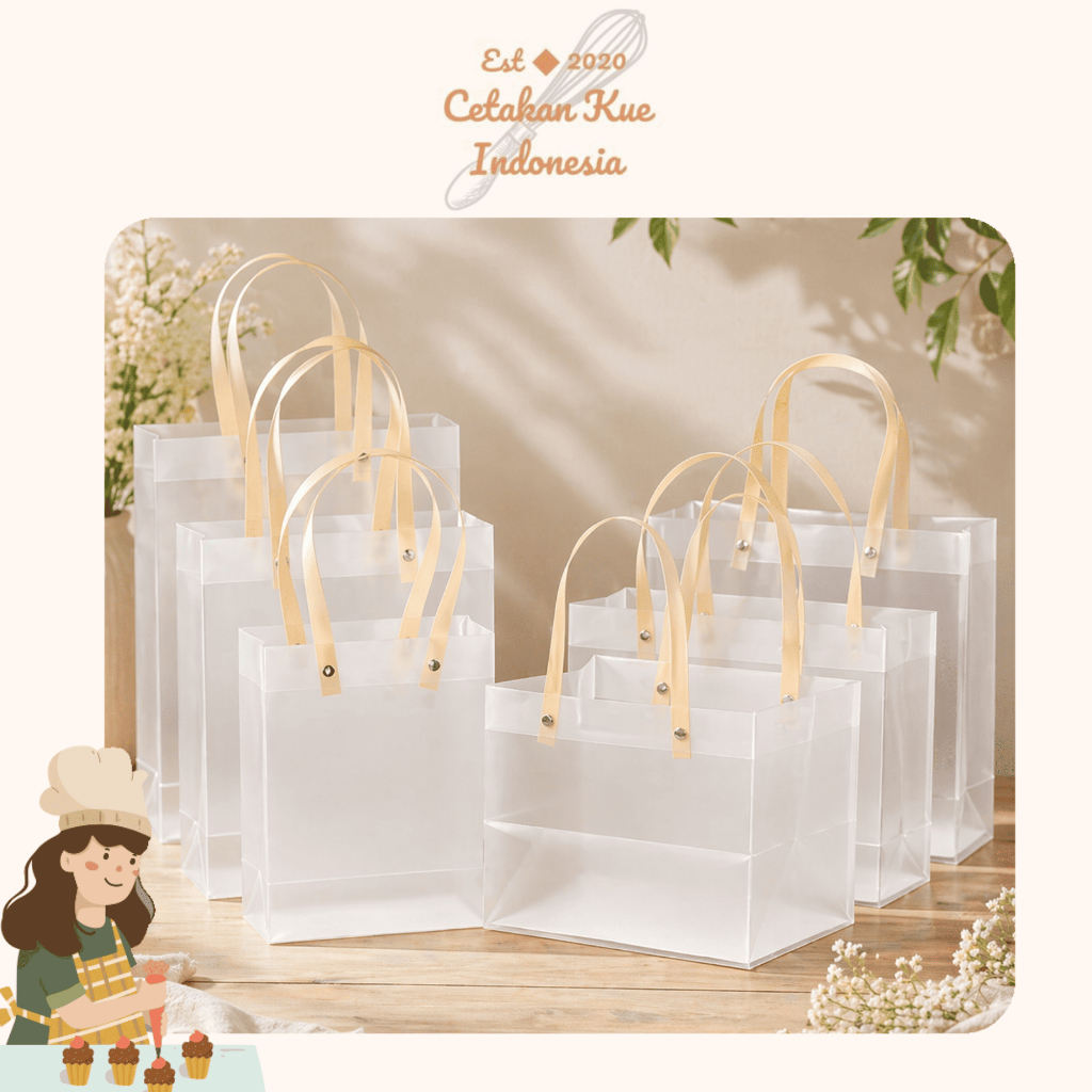 Premium Tas Hampers Goodie Bag Tas Mika Hampers Toples Jar Tas Hampers Doff Gagang Kayu Rotan Premiu