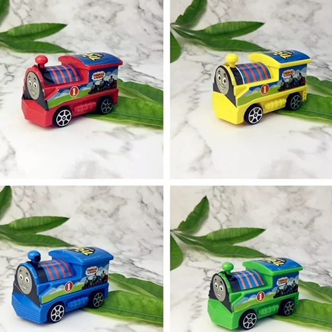 Topper Kue Kereta Thomazz Lucu - Mainan Mini Hiasan Cake Ulang Tahun Anak / Dekorasi Kue Kereta Thom