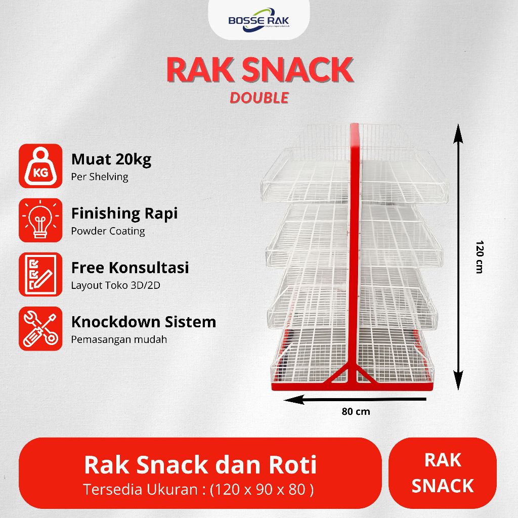 Rak Snack Roti Jajan / Rak Snack Single / Rak Snack Double