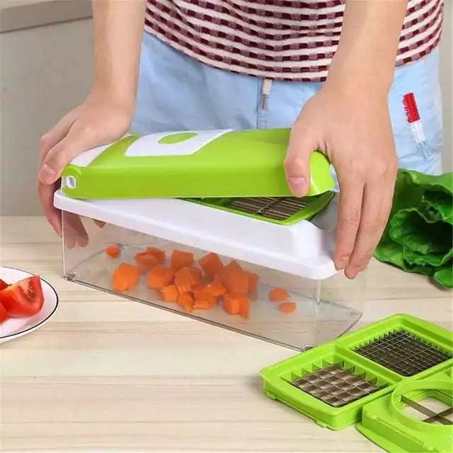1 SET ALAT PEMOTONG BUAH SAYUR 12 IN 1 / GENIUS NICER DICER / ALAT PEMOTONG PRAKTIS / ALAT PERAJANG 