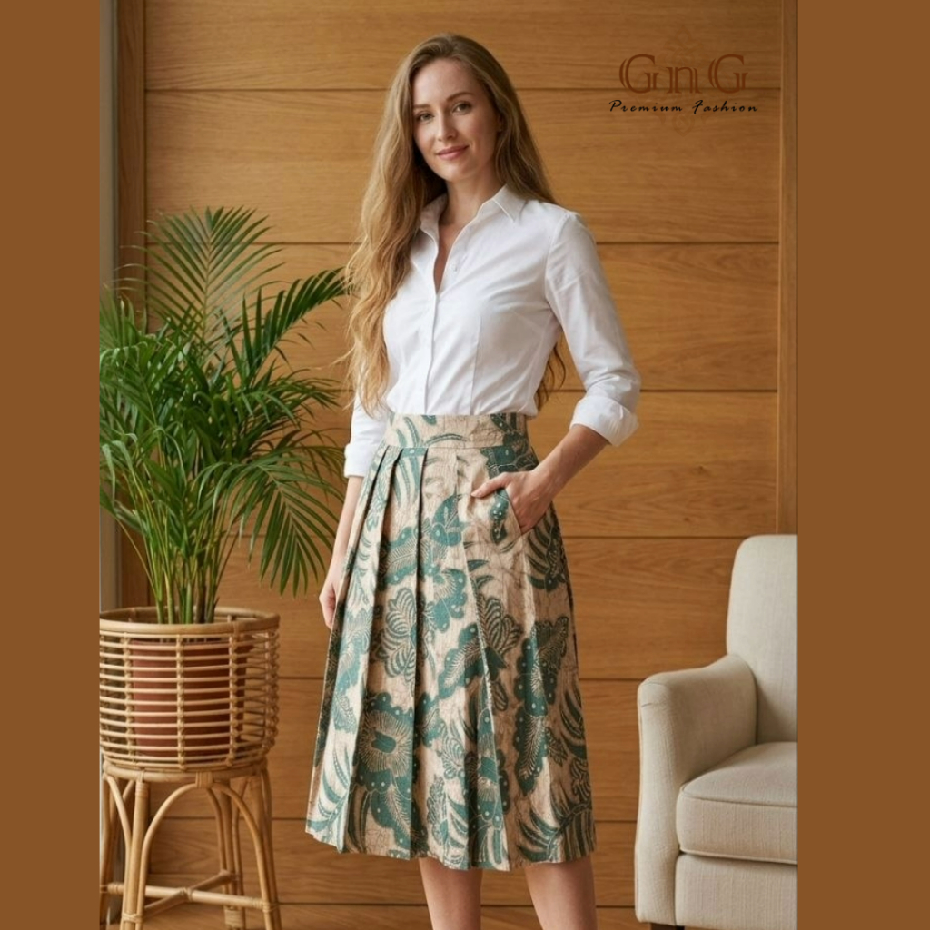 Rok Batik Wanita 165 BHK / Batik Modern / Skirt Batik wanita modern/ Baju Lebaran/ Bawahan Batik