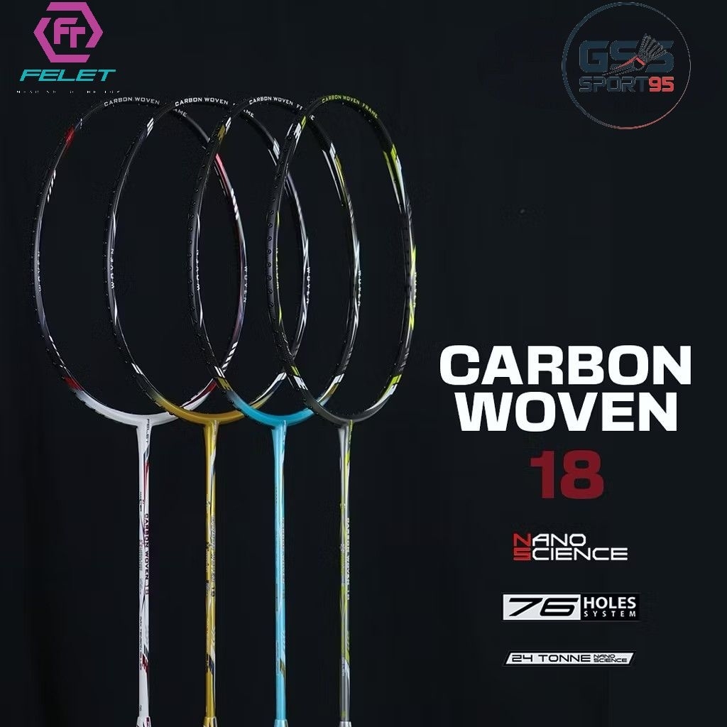 RAKET FELET CARBON WOVEN 18 36 Lbs
