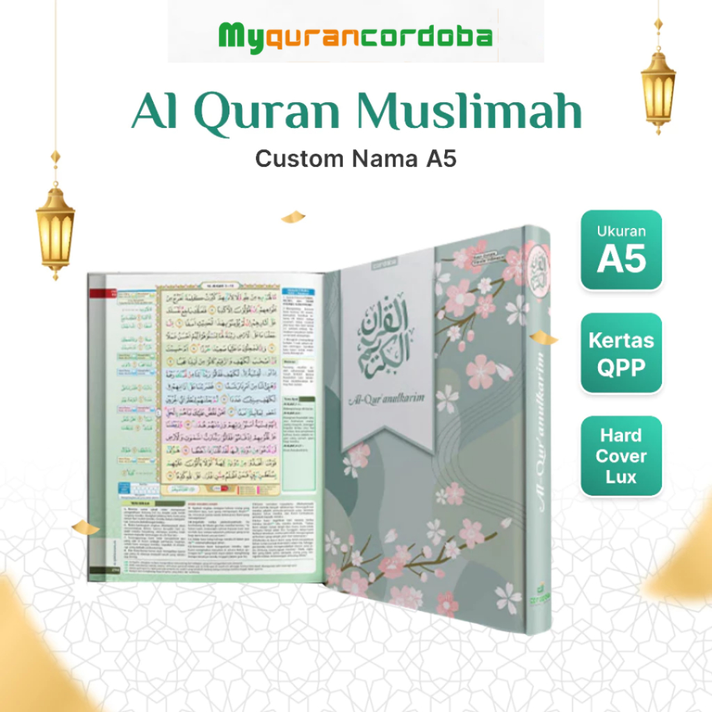 Al Quran Muslimah Custom Nama Ukuran A5 Quran Cordoba