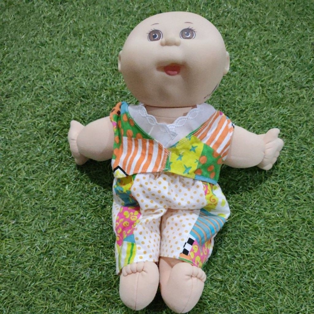 Boneka CPK Cabbage Patch Kids Botak Brown Eyes Mattel's first edition Size 32 cm - hadiah ulang tahu