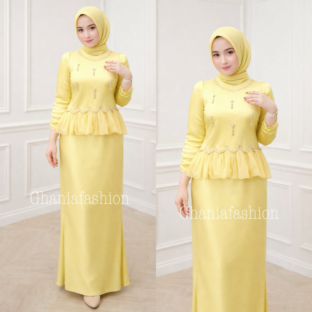 Aurel Dress Simple Variasi Tille Kekinian Bridesmaid Baju Kondangan Murah Dan Mewah