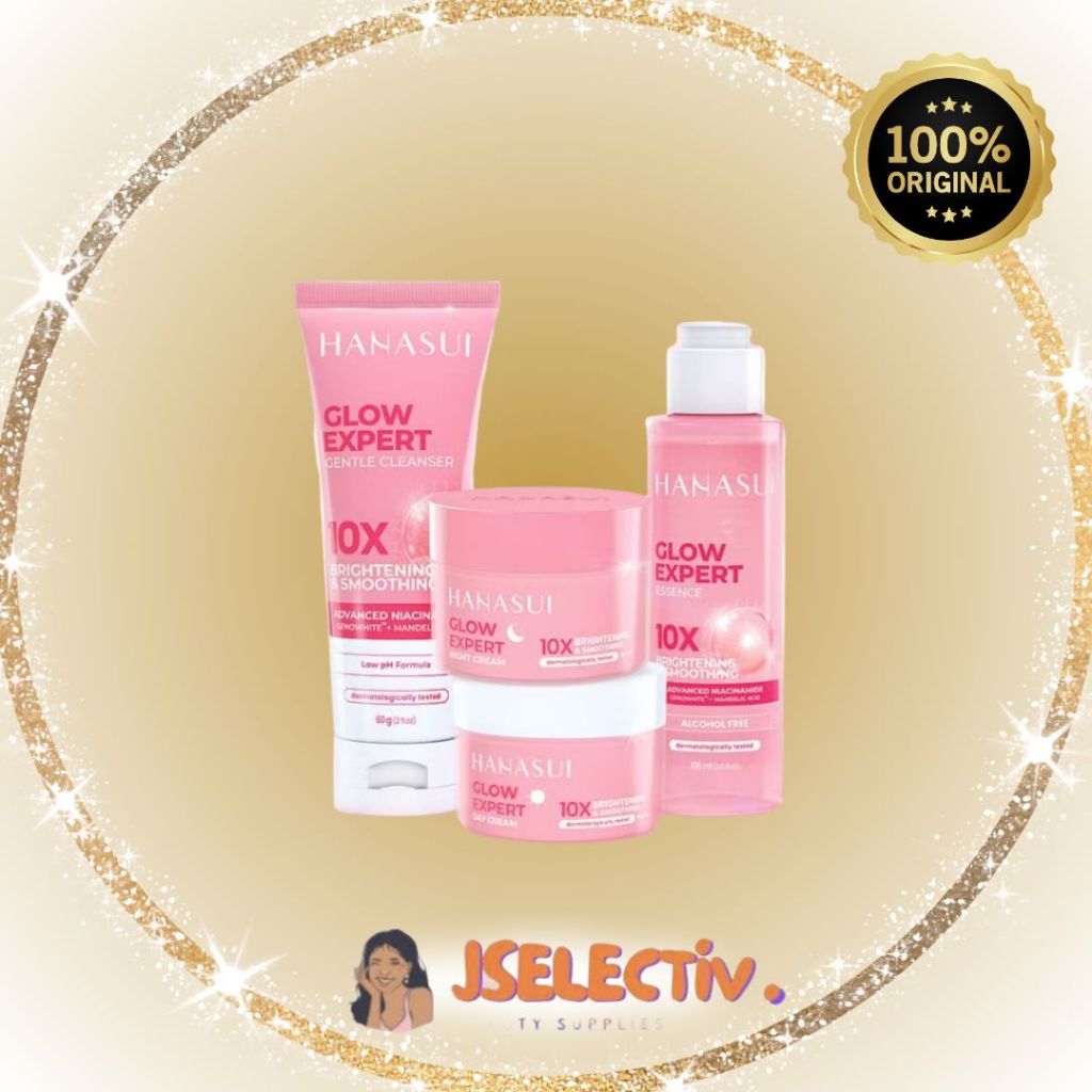 HANASUI GLOW EXPERT 10X SERIES - SKINCARE LENGKAP // JSELECTIV X JHON KOSMETIK // Face Wash / Cream 