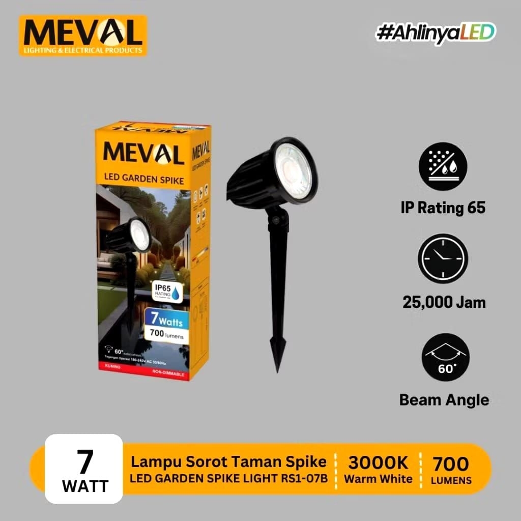 LAMPU SOROT TAMAN MEVAL RS1-07B / LAMPU TAMAN SOROT MEVAL RS1-07B