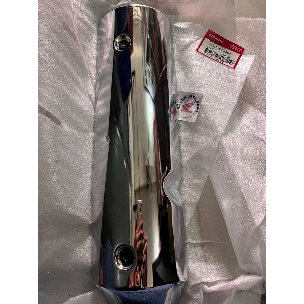 COVER TUTUP KNALPOT HONDA TIGER REVO ORI AHM 18355-KCJ-660