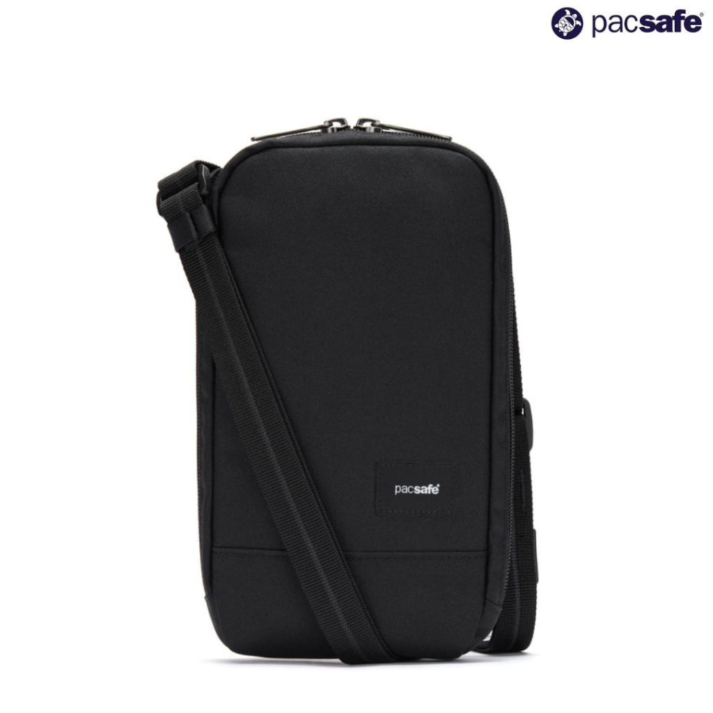 Tas Pacsafe RFIDsafe Tech Crossbody Original - Tas Paspor & Dompet Anti Skimming