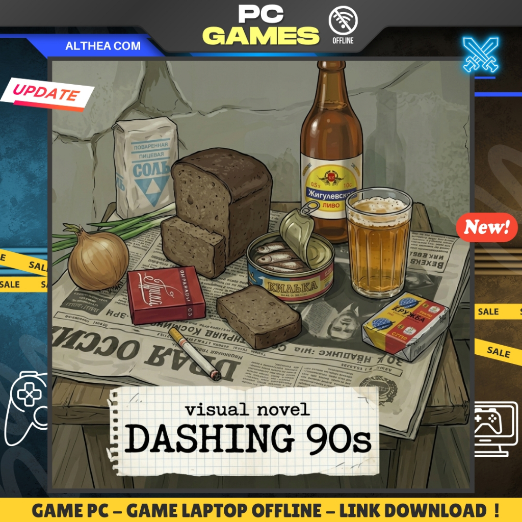 VISUAL NOVEL : DASHING 90S - VISUAL NOVEL - ROMANCE - RETRO - GAME PC / LAPTOP - OFFLINE
