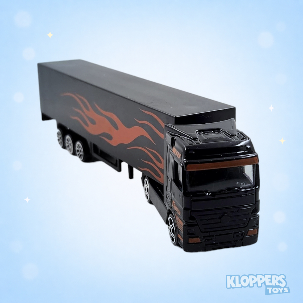 Diecast Truck Model Series Hitam - Mainan Kendaraan Truck Kontainer