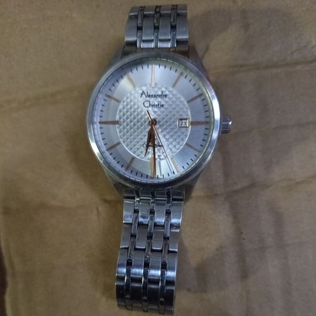 jam Alexandre Christie quart batrei full original bekas