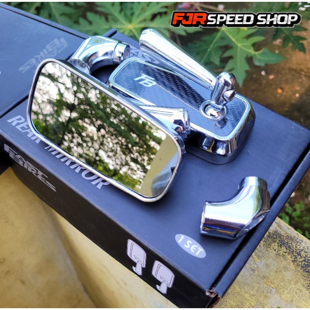 Spion Copy H2C Chrome Carbon by Fast bikes Universal 1 set Kanan Kiri