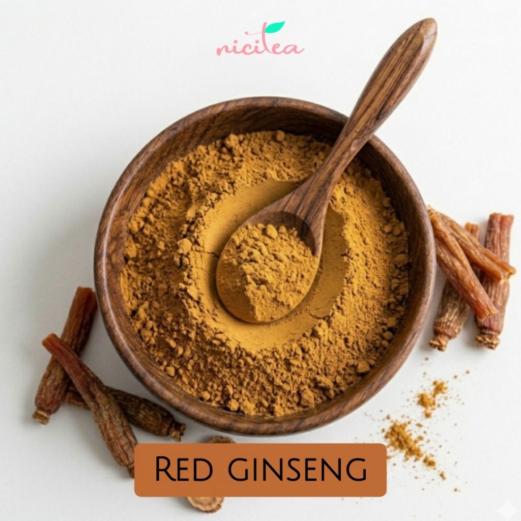RED GINSENG POWDER 25gram - NICITEA / Bubuk Ginseng Merah / Superfood Powder / Bubuk Ginseng Merah /