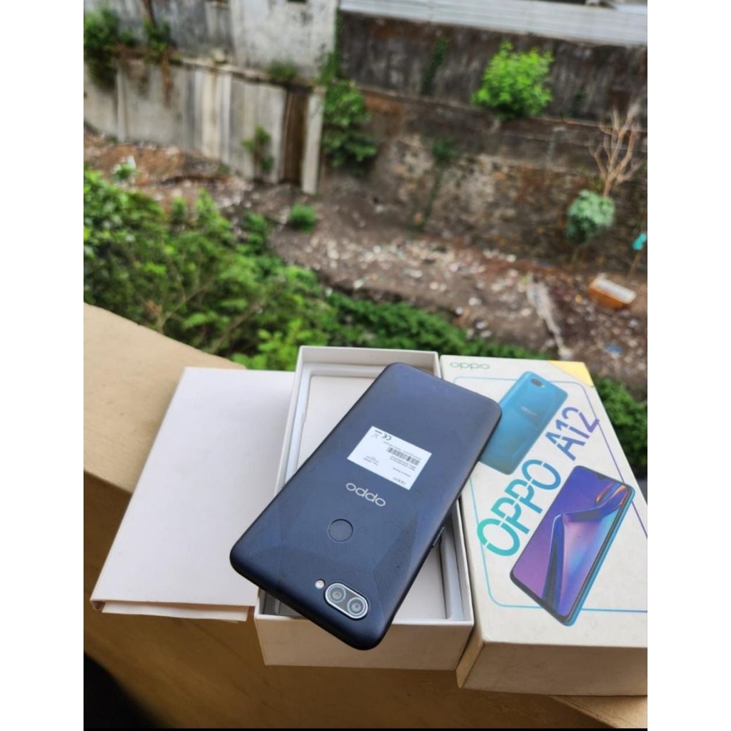 oppo a12 ram 3/32 fullset second