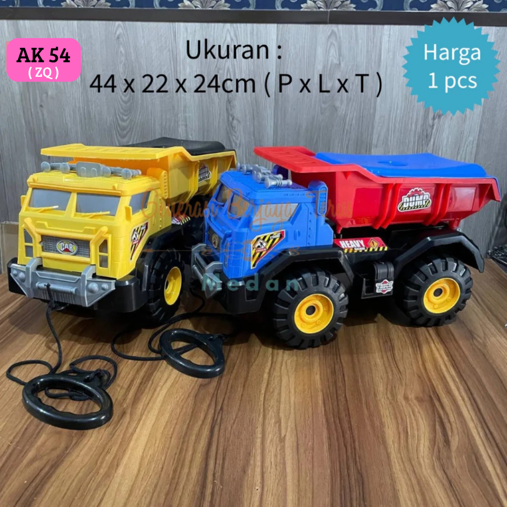 Mainan Truck Dump Besar AK54 Mainan Truk Konstruksi Jumbo Bisa DI Naiki