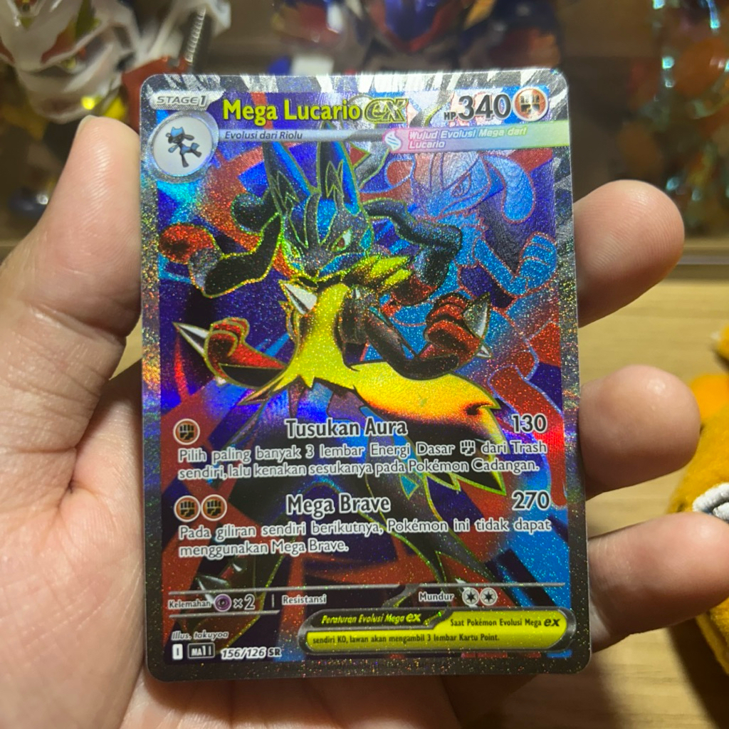 MEGA LUCARIO EX SR pokemon tcg ori indo