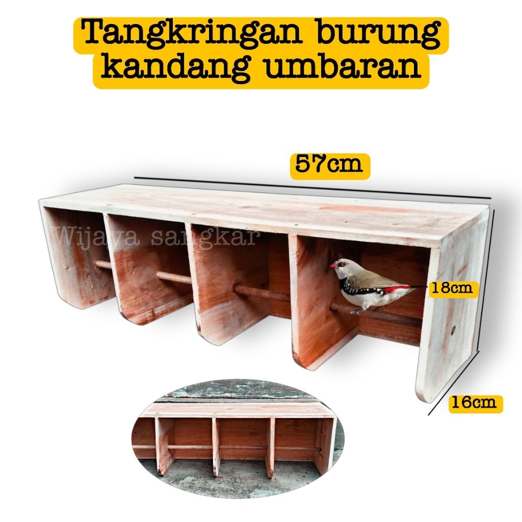 Tangkringan rumah burung kandang umbar kandang aviari tangkringan sekat tempel