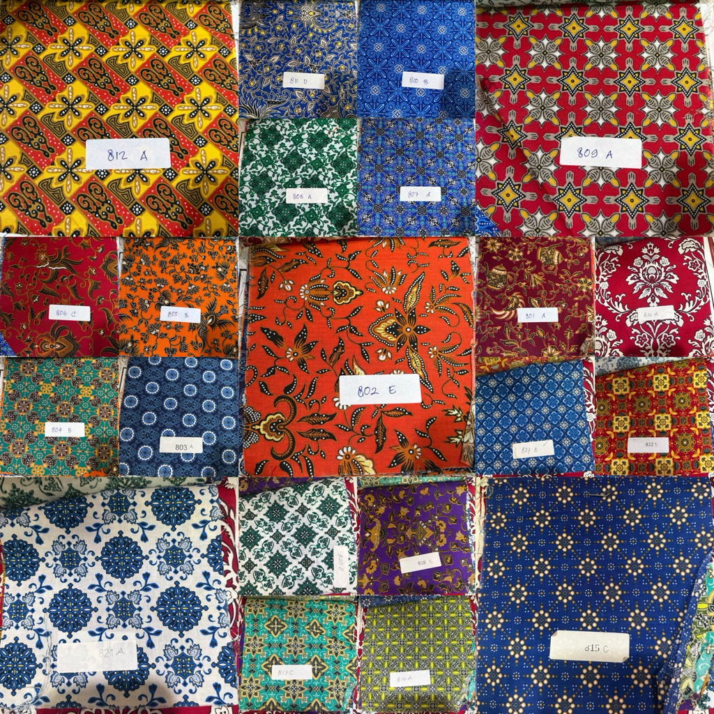 PER METER Part 3 Kain Katun Batik Sekolah / Bahan Katun Batik Sekolah / Kain Batik Sekolah / Bahan S