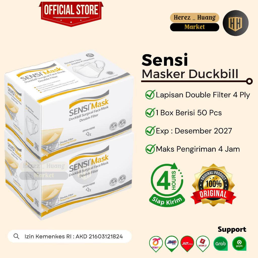 SENSI ( Pesanan Grosir ) MASKER SENSI DUCKBILL 4 PLY, Masker Duckbill Sensi Mask 4 Ply Pesanan Grosi