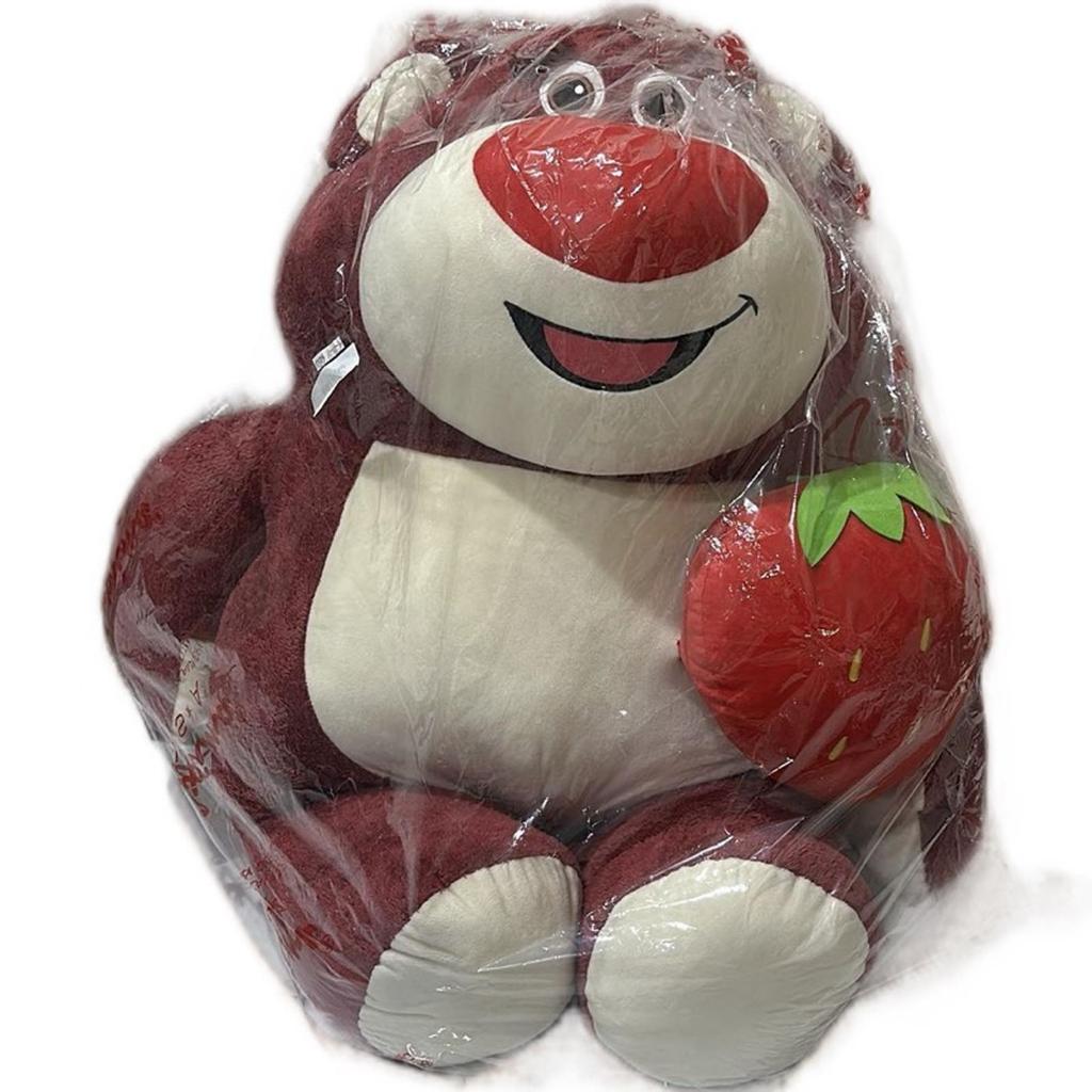 Boneka Lotso 25cm 100cm Boneka Beruang Lotso Strawberry Boneka Bear Boneka Hadiah Birthday Gift