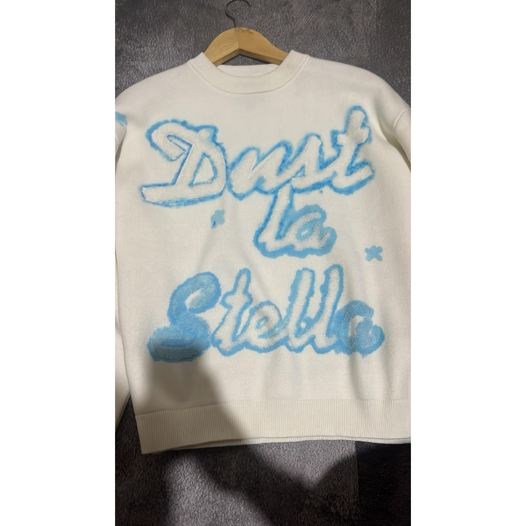 knit dust la stella brush blue