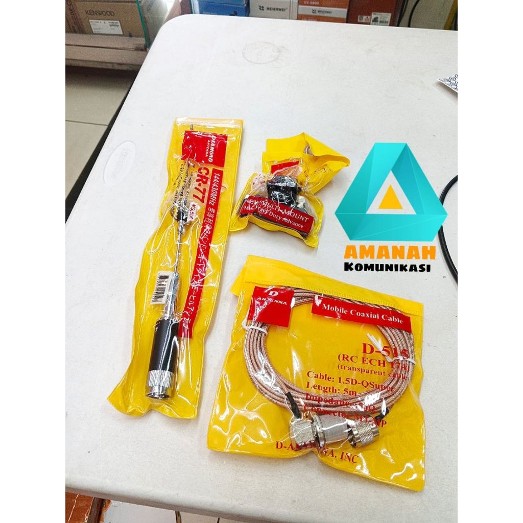 Paket Antena Radio Rig mobil Dual band pendel
