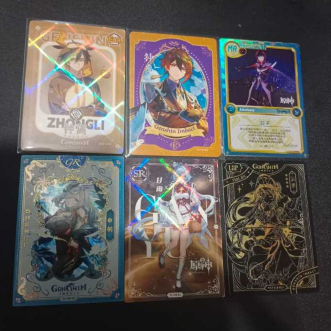CCG Genshin Impact | Li Yue Character | Hu Tao Keqing Zhongli Childe Shenhe Ganyu Yanfei