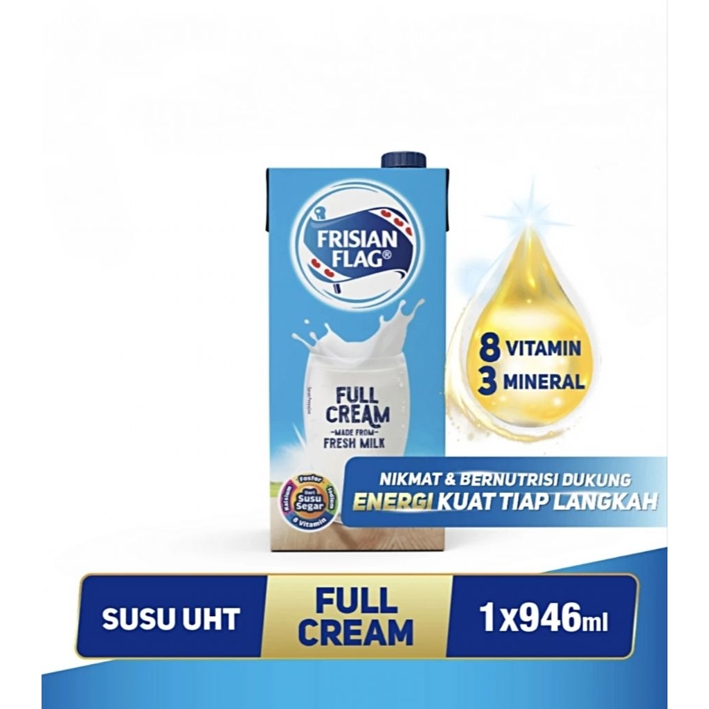 Susu Frisian Flag Cair UHT Full Cream 946ml