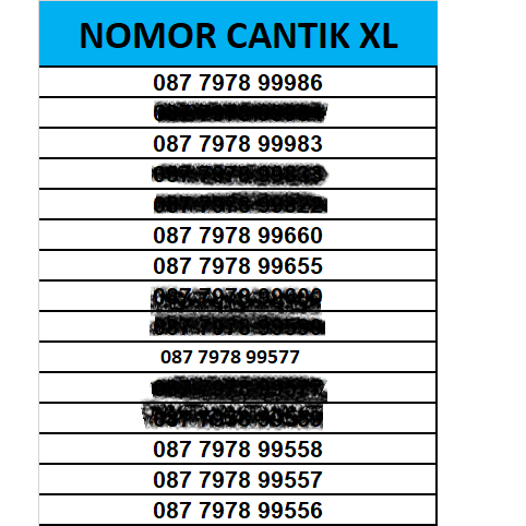Nomor Cantik XL Kartu Perdana XL cantik Jaringan 5G Murah