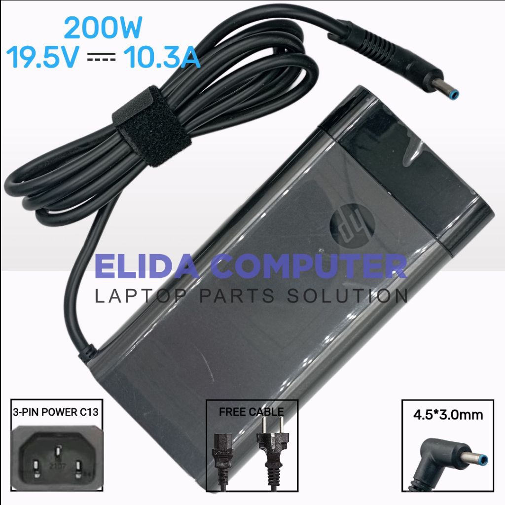 Adaptor Charger Laptop HP TPN-CA23  L00818-850 TPN-DA10 TPN-LA21 L73385-001 L00895-003 ADP-200HB B 1