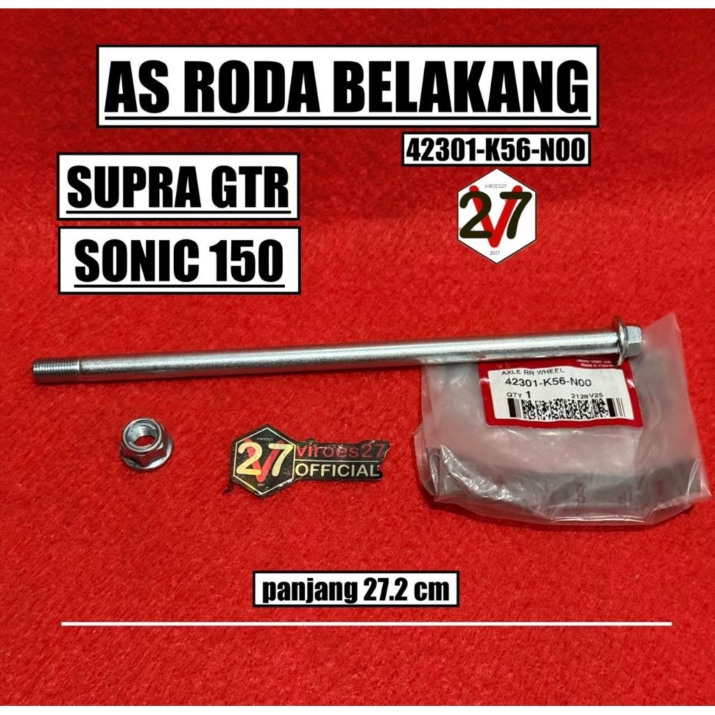 AS RODA BELAKANG SONIC 150r / SUPRA GTR 42301K56N00
