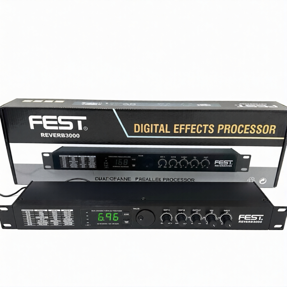 Efek Efektor Fest Reverb3000 Reverb 3000 Original Digital Efek Mic Suara Delay Reverb Hall Reverb-30