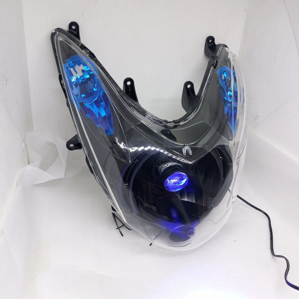 LAMPU DEPAN MIO SOUL KARBU PLUS LAMPU SOCKET H4
