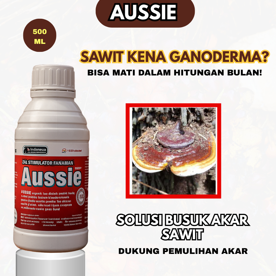 AUSSIE Obat Ganoderma Sawit | Fungisida Busuk Akar Busuk Batang Penguat Akar Tanaman