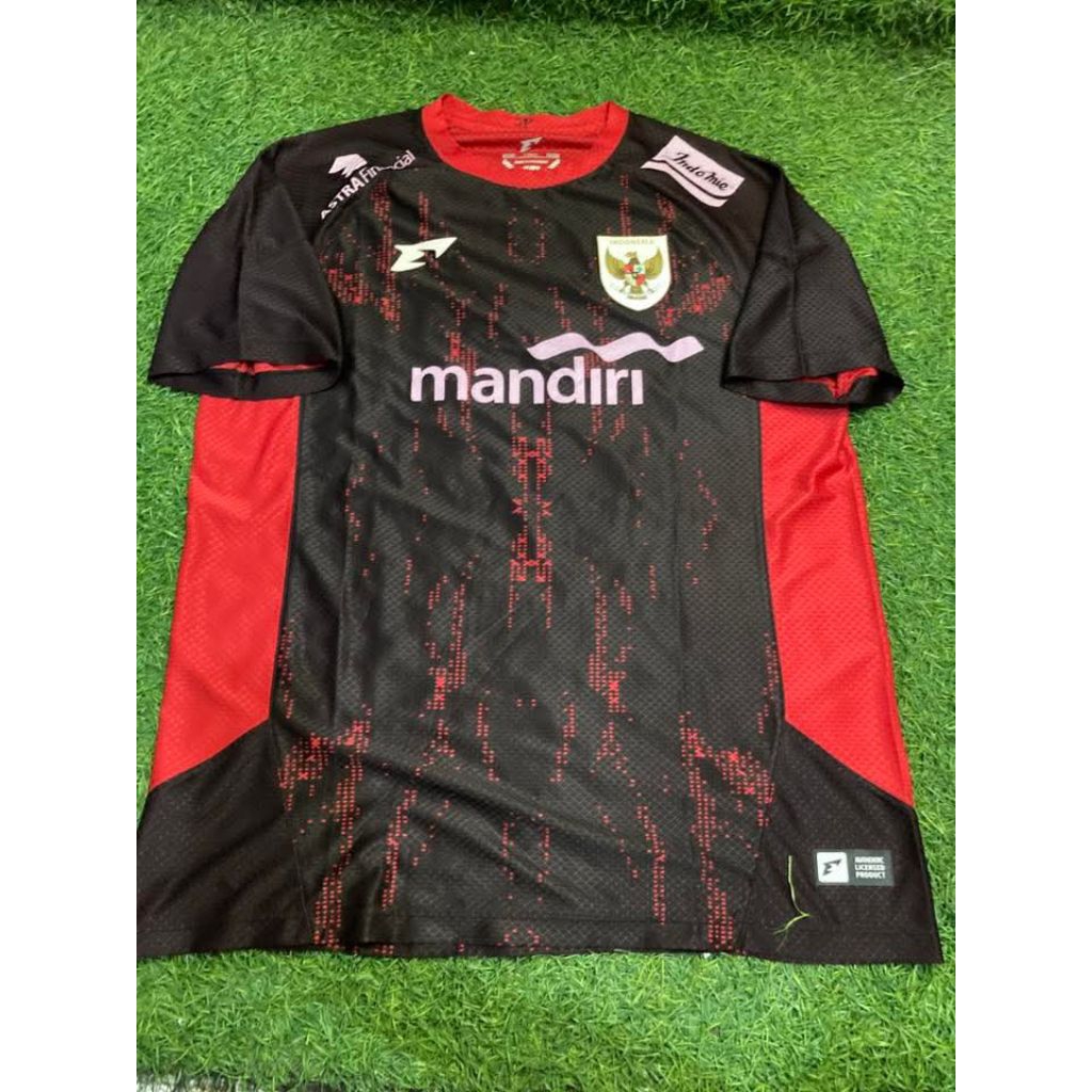 Jersey Timnas Indonesia Training Prematch Away Black 2024 2025 Original ERSPO Training Worn JOEY PEL