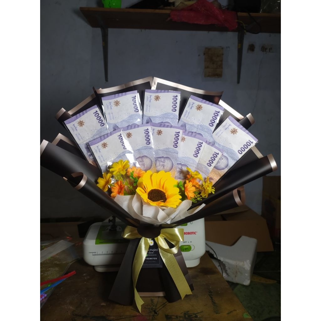 PROMO BUKET KOSONGAN UANG SIZE MEDIUM 10/15/20 LEMBAR |BUKET WISUDA/WEDDING/KADO ULANG TAHUN/BUKET U