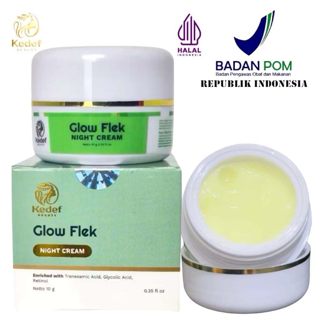CREAM GLOW FLEK ASLI BPOM/CREAM MALAM FLEK HITAM ATAU MELASMA