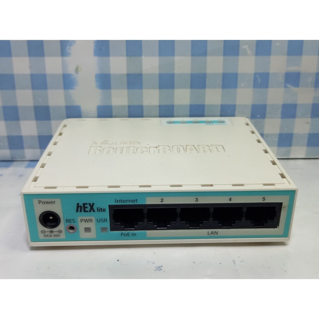 MIKROTIK HEX LITE RB750R2 BB/BADBLOCK 0.0%_TESS NORMAL UNIT+ADAPTOR