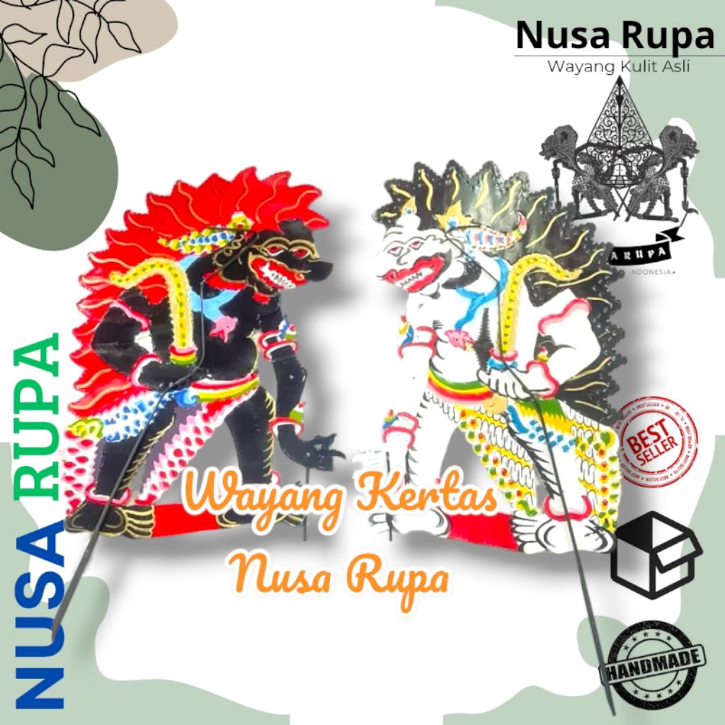 WAYANG kertas AMRAL KUMBOKARNO BUTO RATON DOSOMUKO