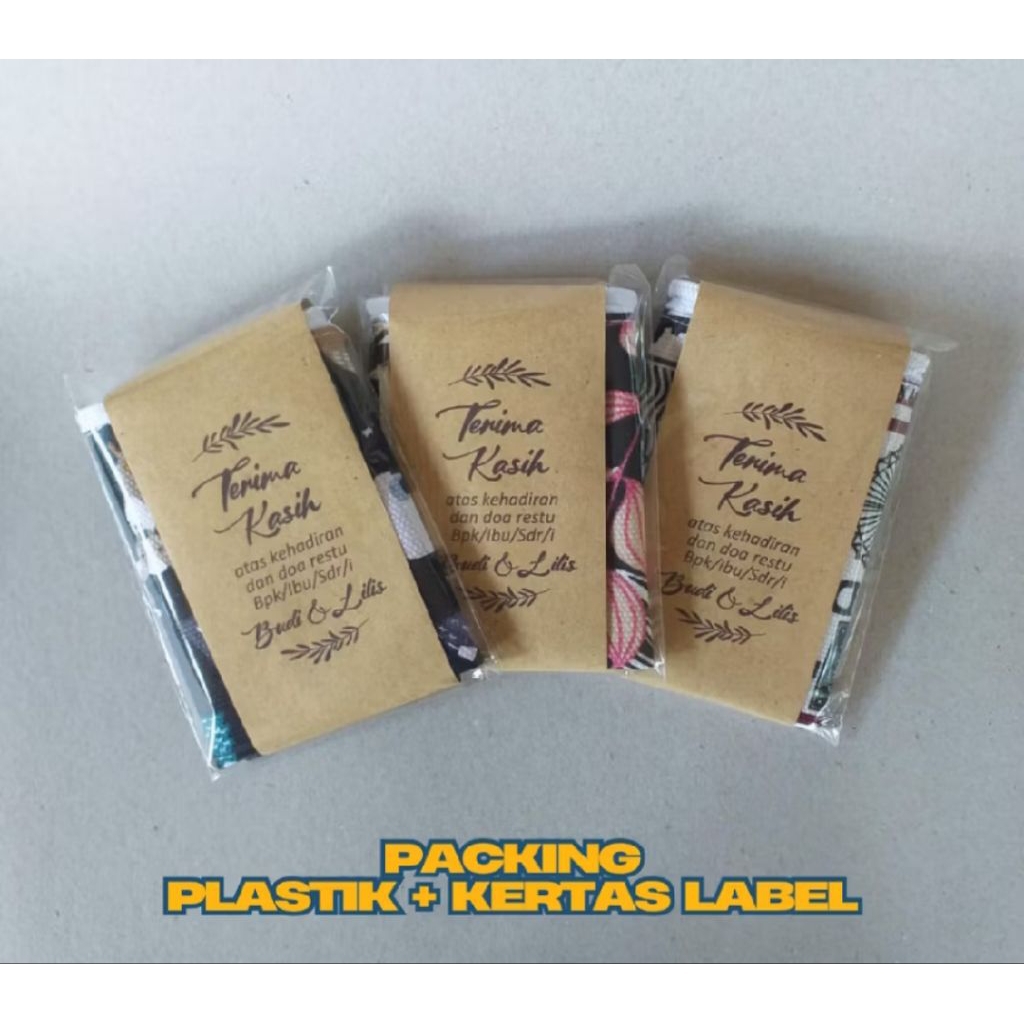 SOUVENIR PERNIKAHAN HAJATAN DOMPET/POUCH CANVAS