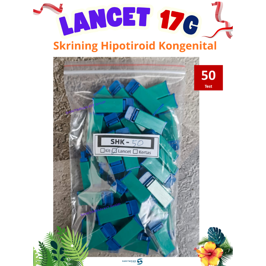 Lancet SHK 17G | Jarum Khusus SHK | Jarum Khusus SHK Bayi | 50 Test