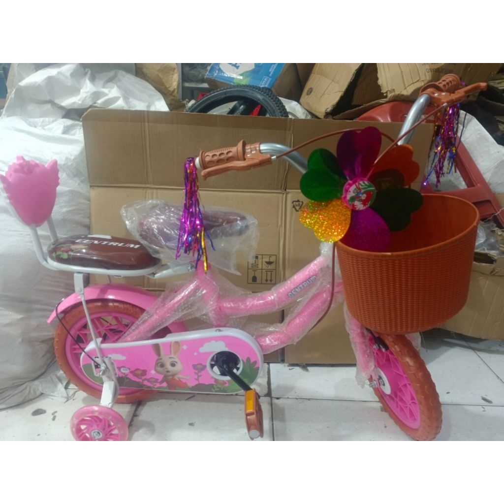 Sepeda Anak ERMINIO 12" ban Eva dan sepeda mini kuromi 12inch ban pompa