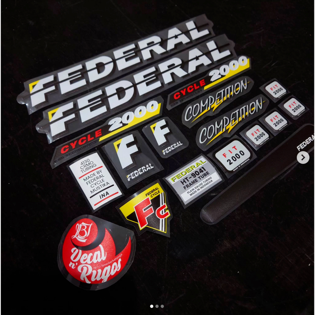Decal Stiker MTB Federal Fit 2000
