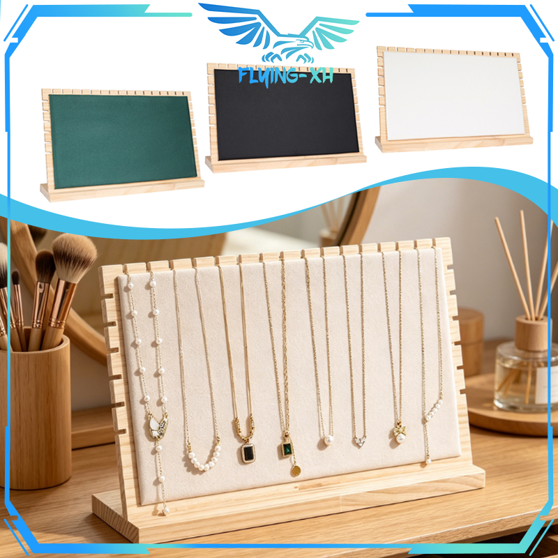 Display Kalung Kayu Tempat Display Kalung Stand Kalung Display Rak Kalung Gantung Necklace Holder