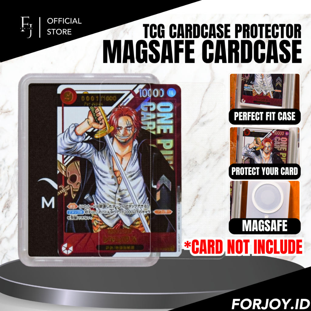 Card MagSafe TCG Dompet Magnetik Kartu Koleksi Kpop Photocard Case HP Clear Frosted Premium HD Unive
