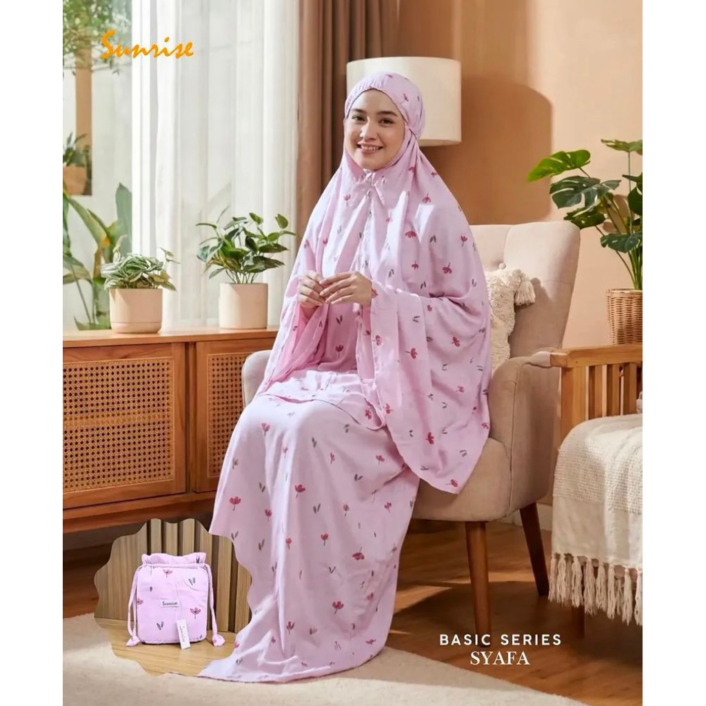 Mukena Sunrise - Syafa  - Mukena Dewasa - Rayon Premiun